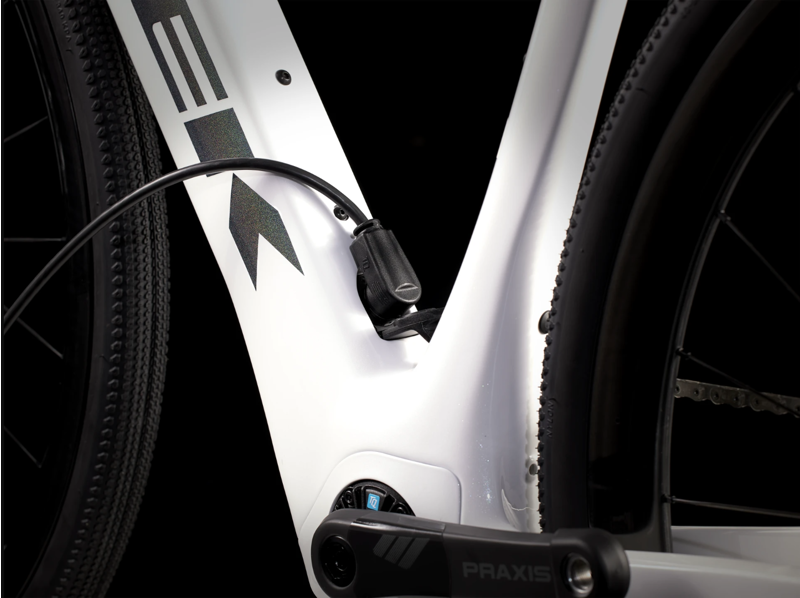 Trek Domane+ SLR 9 eTap Electric Carbon Road Bike 2024 in White-5